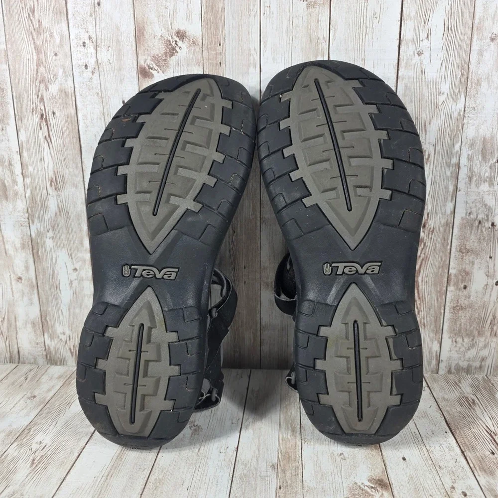 Teva Katavi 2 Mens Black Grey Suede Mesh Sport Hiking Sandals 4289 Size 12